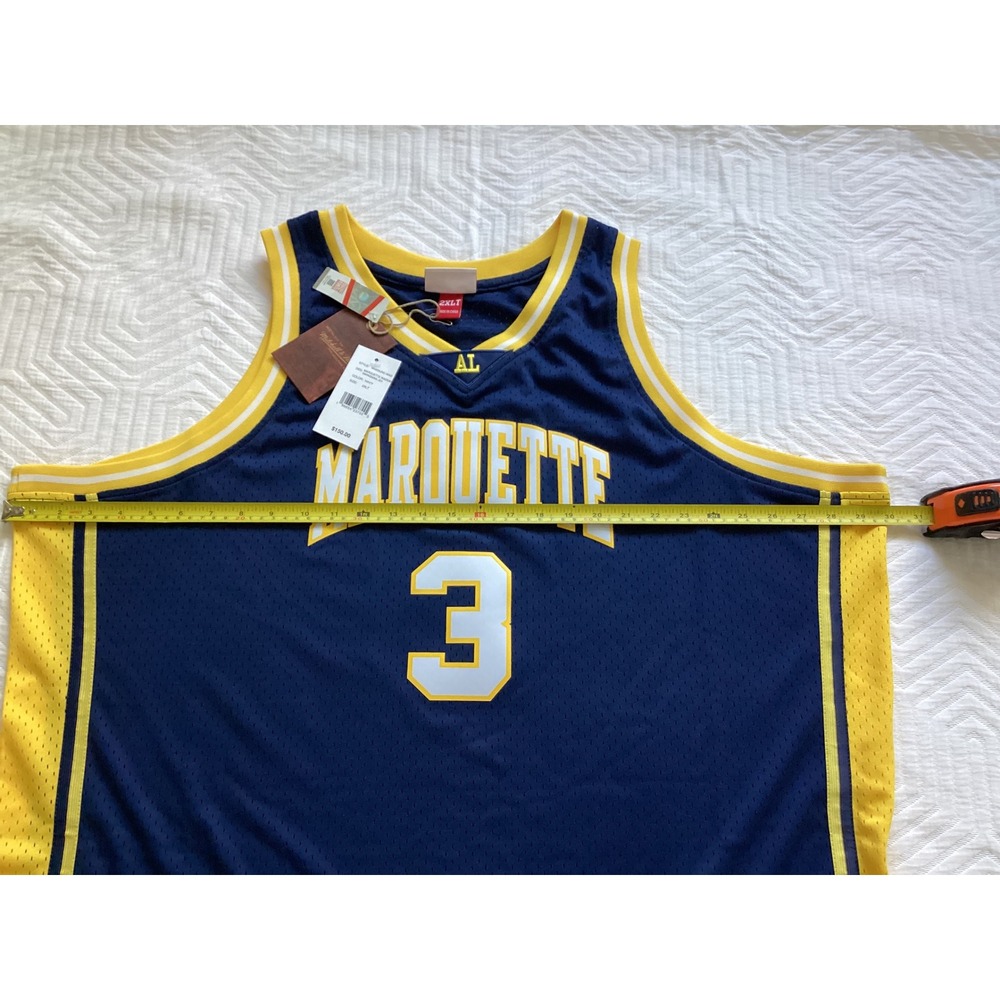 Mitchell & Ness Marquette Wade #3 Swingman Jersey 2XLT‎ Mens NWT - Picture 9 of 9